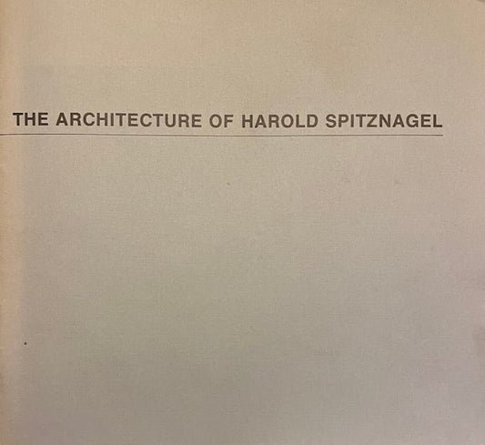 Book: The Architecture of Harold Spitznagel